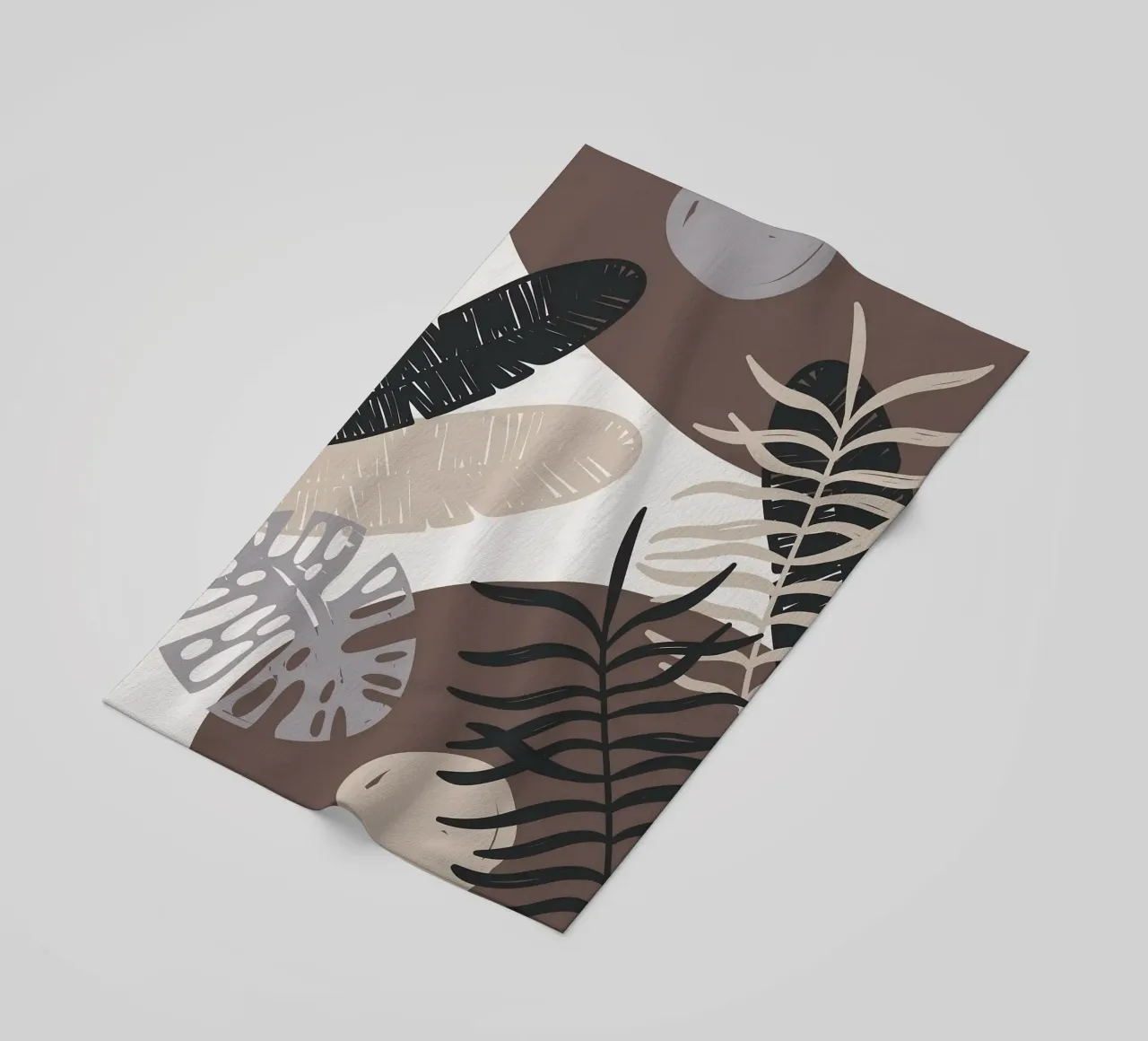 Foglie tropicali geometriche telo mare da BasicShopByBell