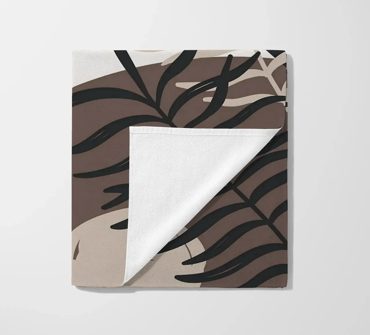 Foglie tropicali geometriche telo mare da BasicShopByBell