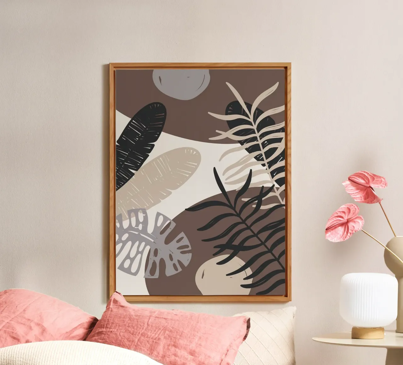 Foglie tropicali geometriche alluminio dibond da BasicShopByBell