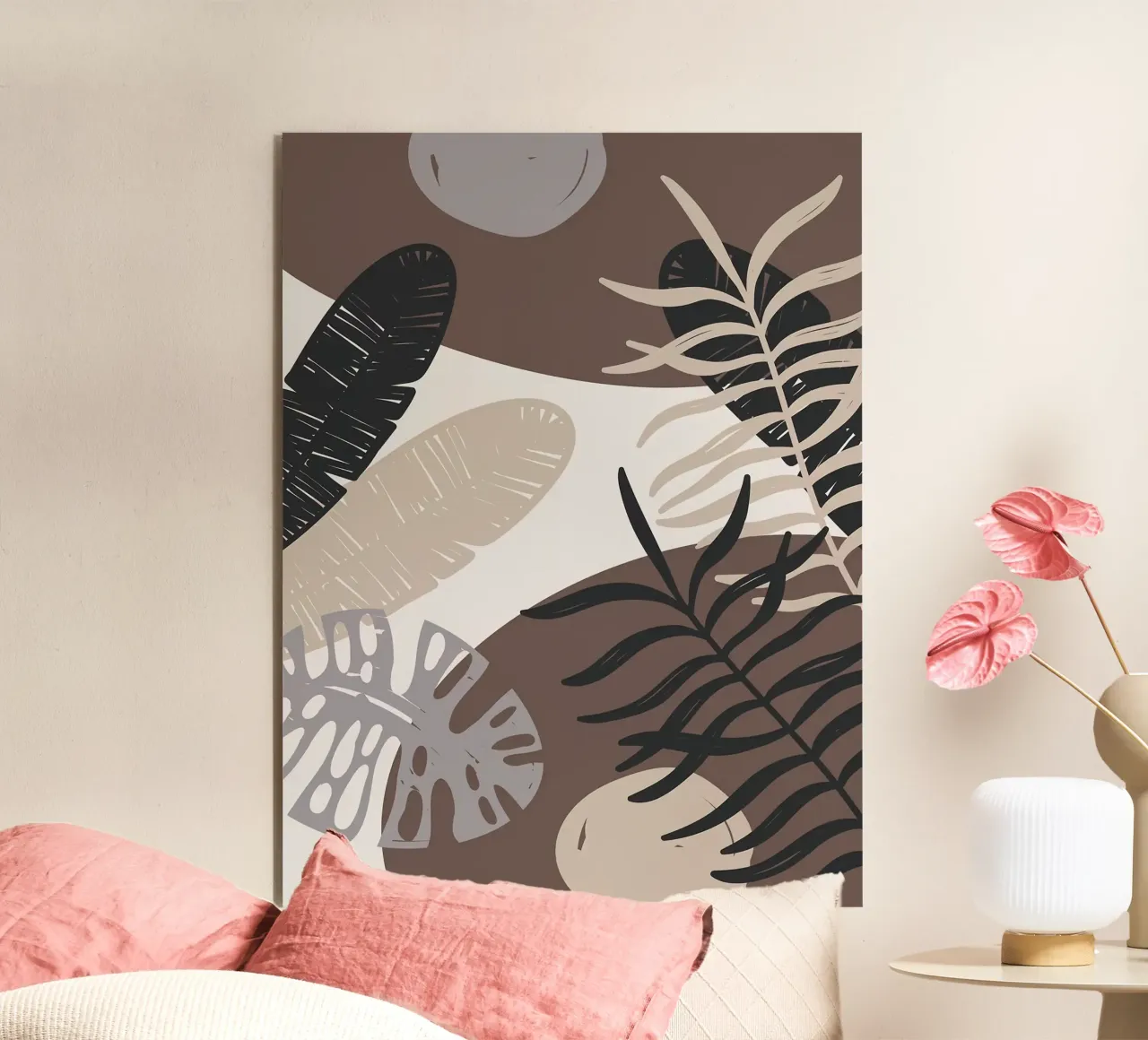 Foglie tropicali geometriche alluminio dibond da BasicShopByBell