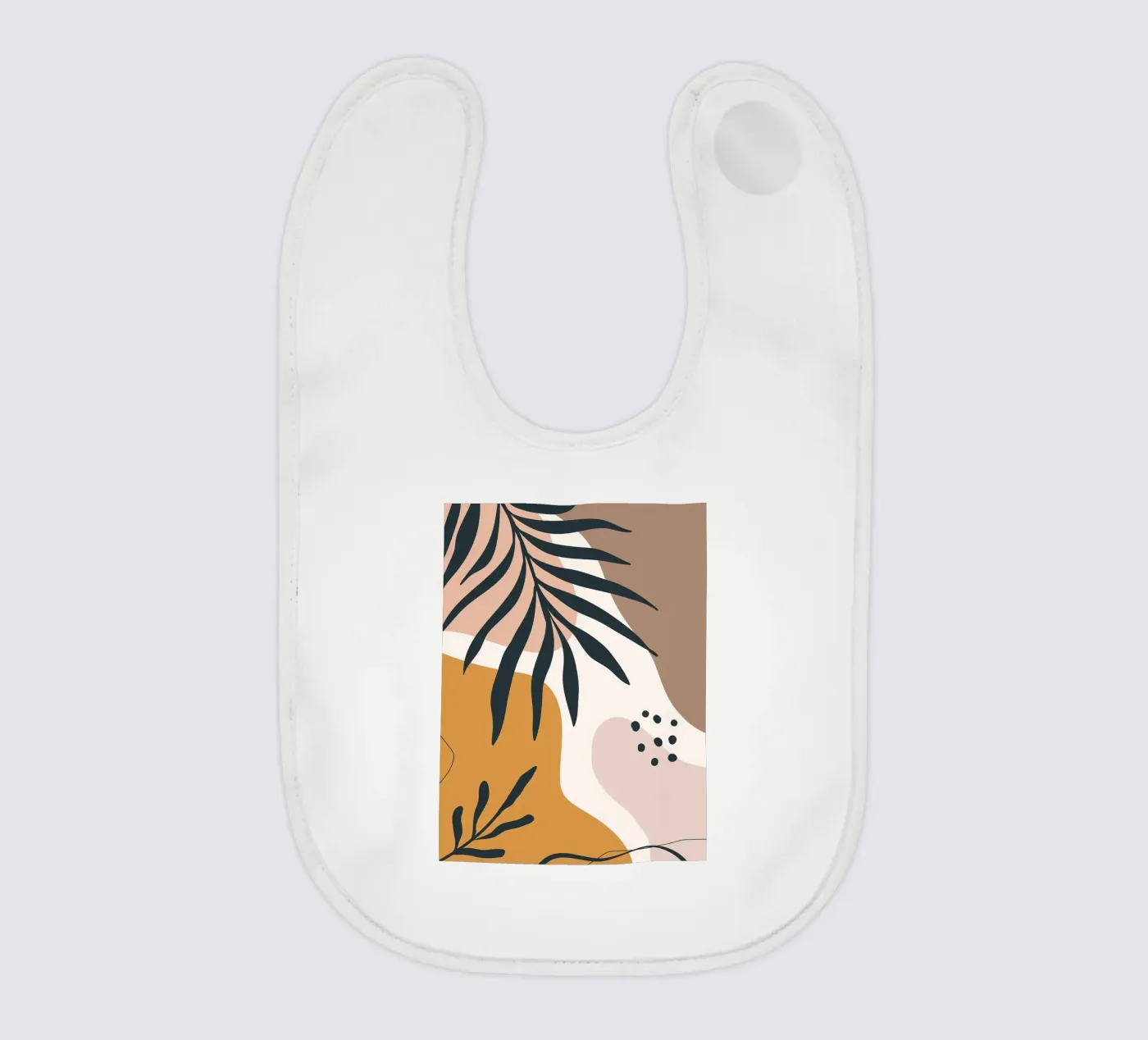 Minimal Leaf baby bib by BasicShopByBell