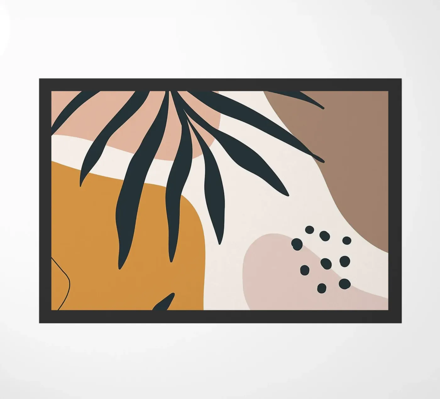 Minimal Leaf doormat by BasicShopByBell