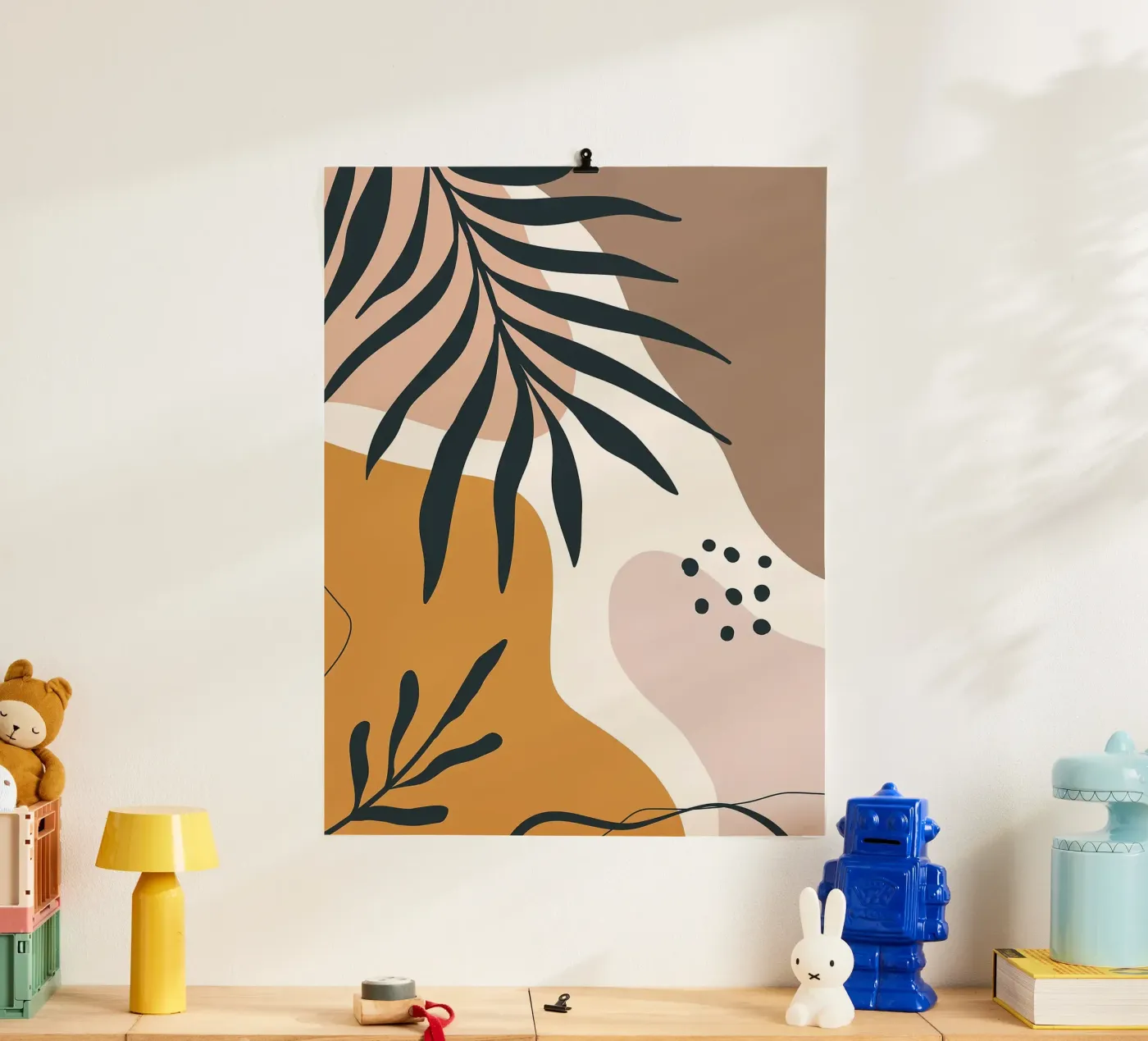 Minimal Leaf poster by BasicShopByBell