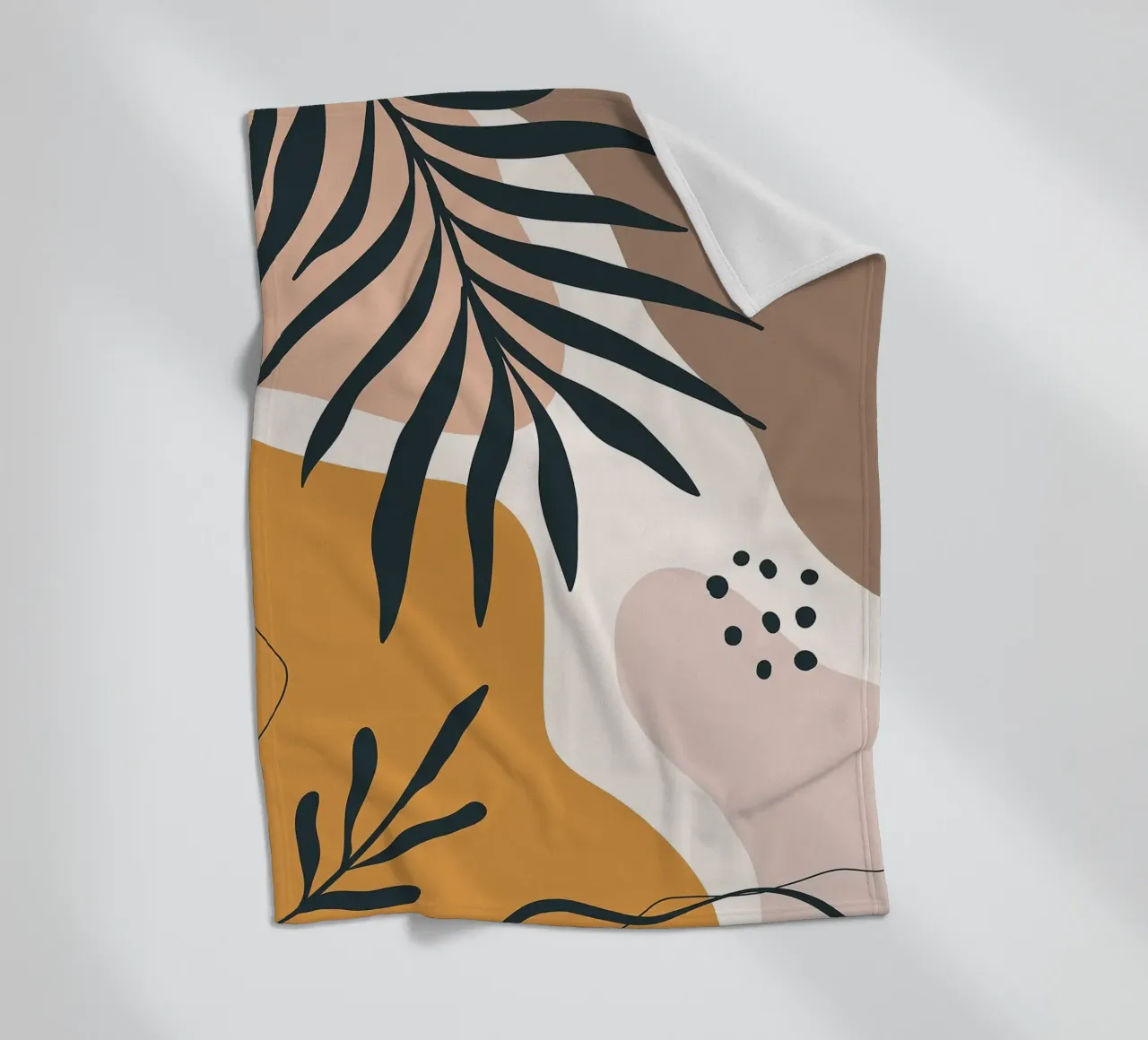 Foglia minimale coperta in pile da BasicShopByBell