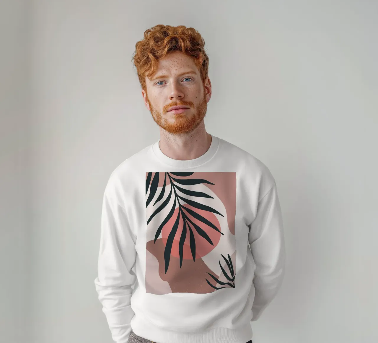 Arte boho a foglie tropicali felpa da BasicShopByBell