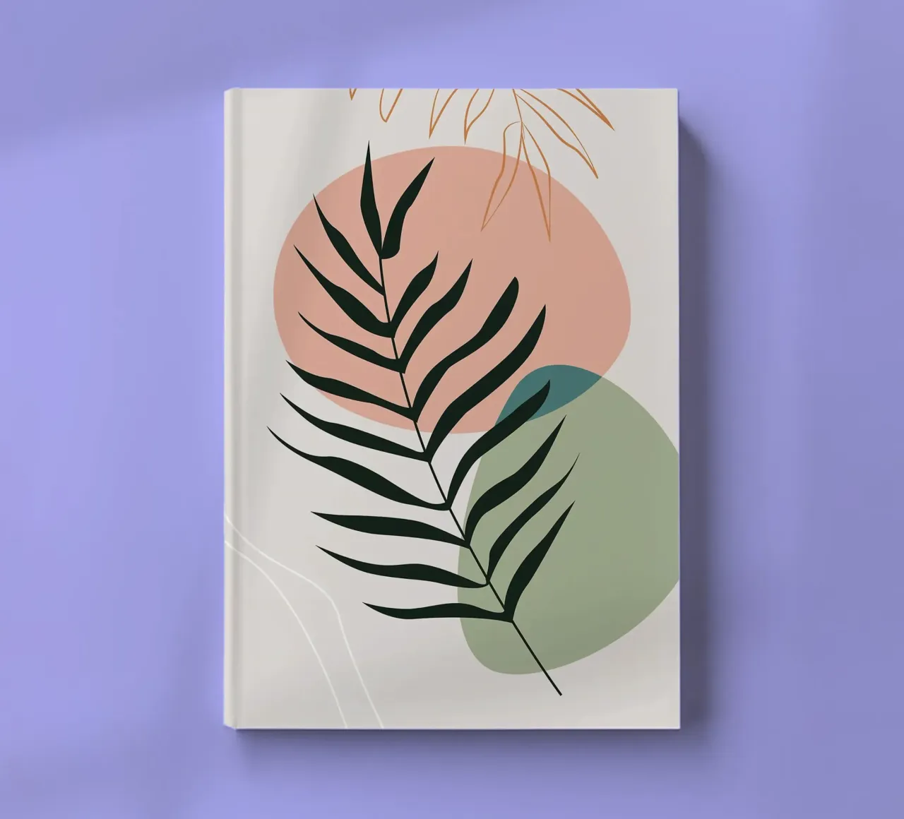Elegant botanical leaf notebook by BasicShopByBell