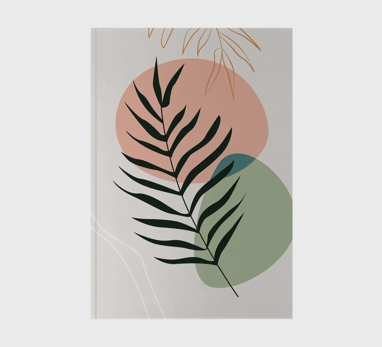 Elegant botanical leaf notebook by BasicShopByBell
