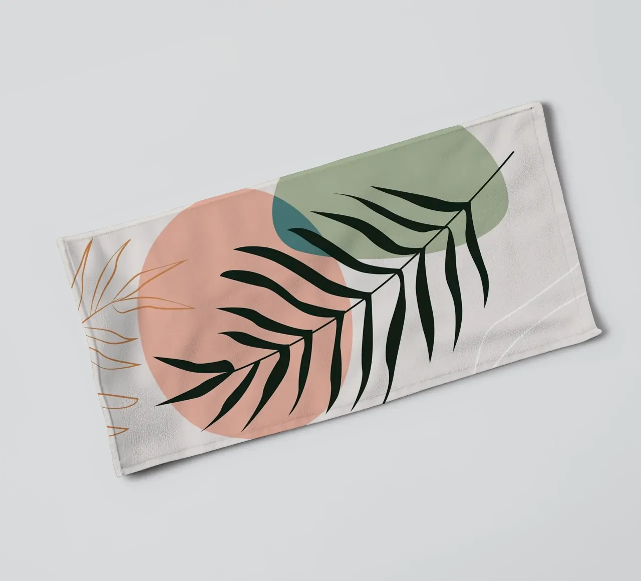 Elegant botanical leaf towel by BasicShopByBell