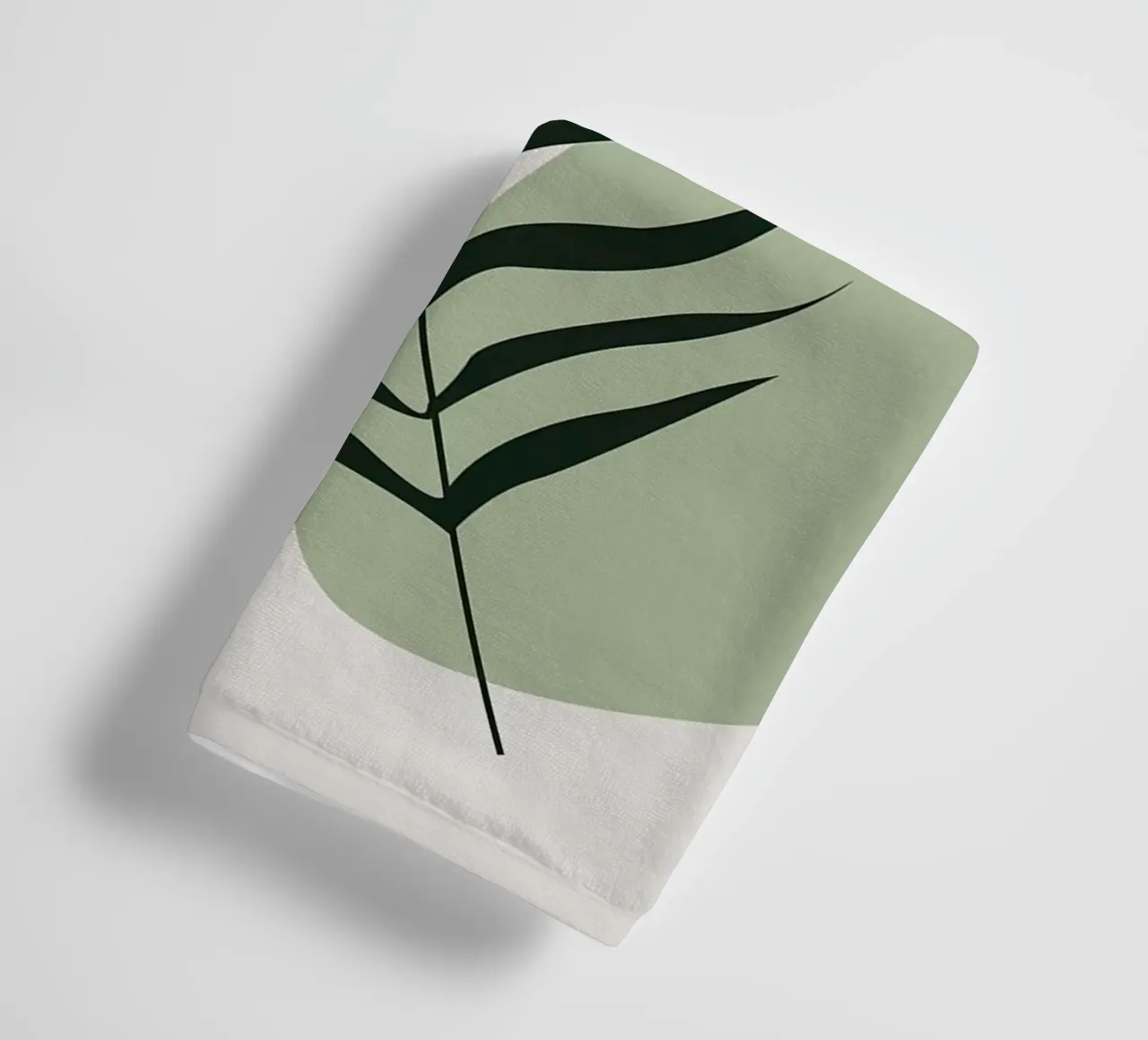 Elegant botanical leaf towel by BasicShopByBell