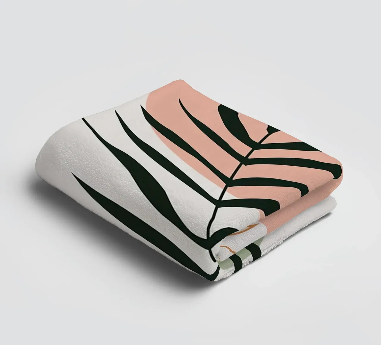 Elegant botanical leaf towel by BasicShopByBell