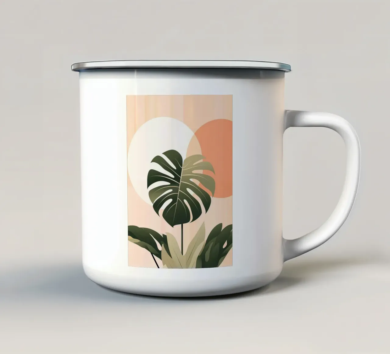 Foglia botanica tropicale tazza in smalto da BasicShopByBell