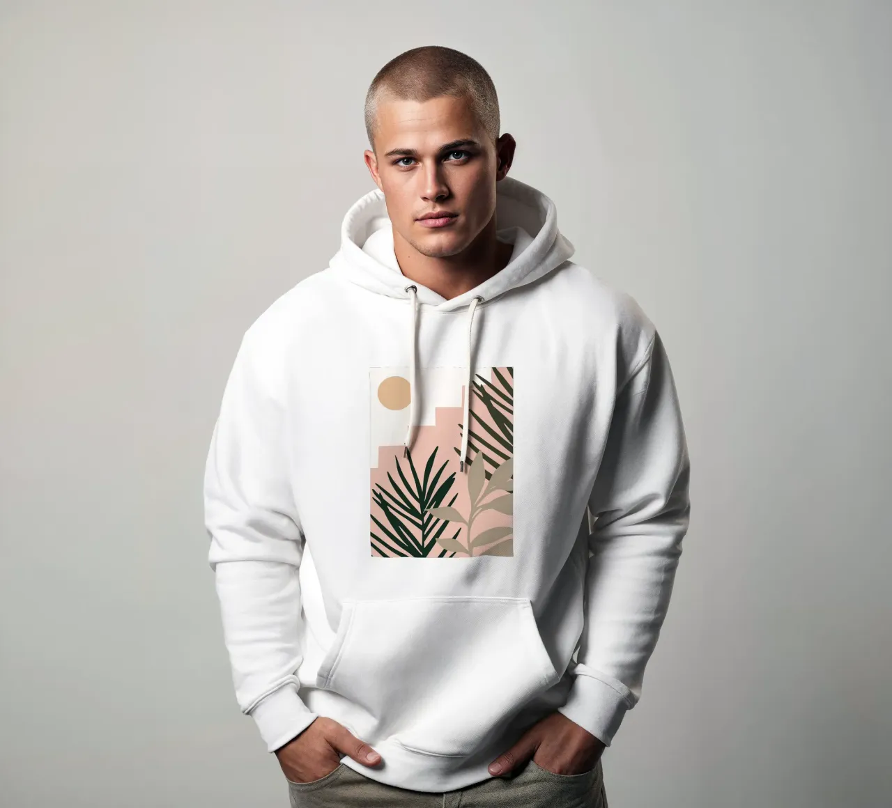 Arte botanica di metà secolo felpa con cappuccio da BasicShopByBell