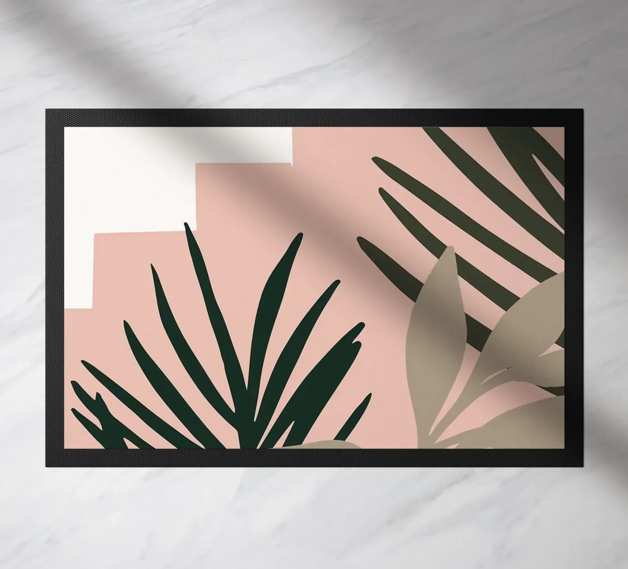 Arte botanica di metà secolo zerbino da BasicShopByBell
