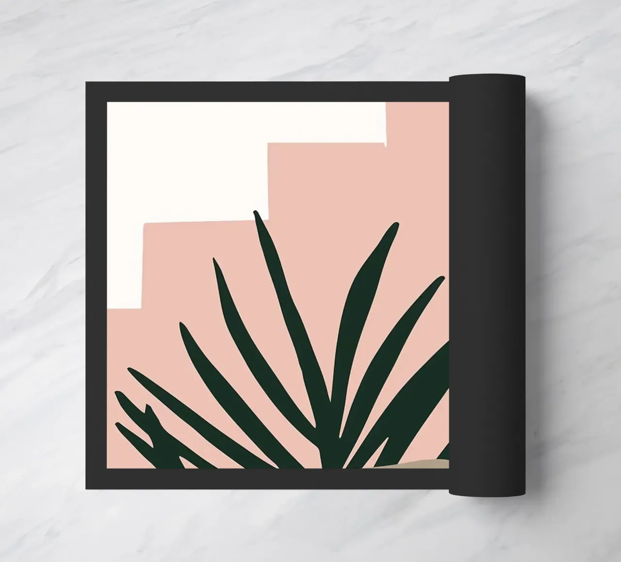 Arte botanica di metà secolo zerbino da BasicShopByBell