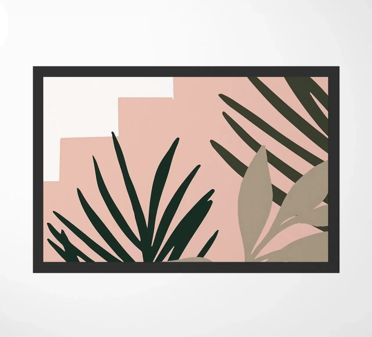 Arte botanica di metà secolo zerbino da BasicShopByBell