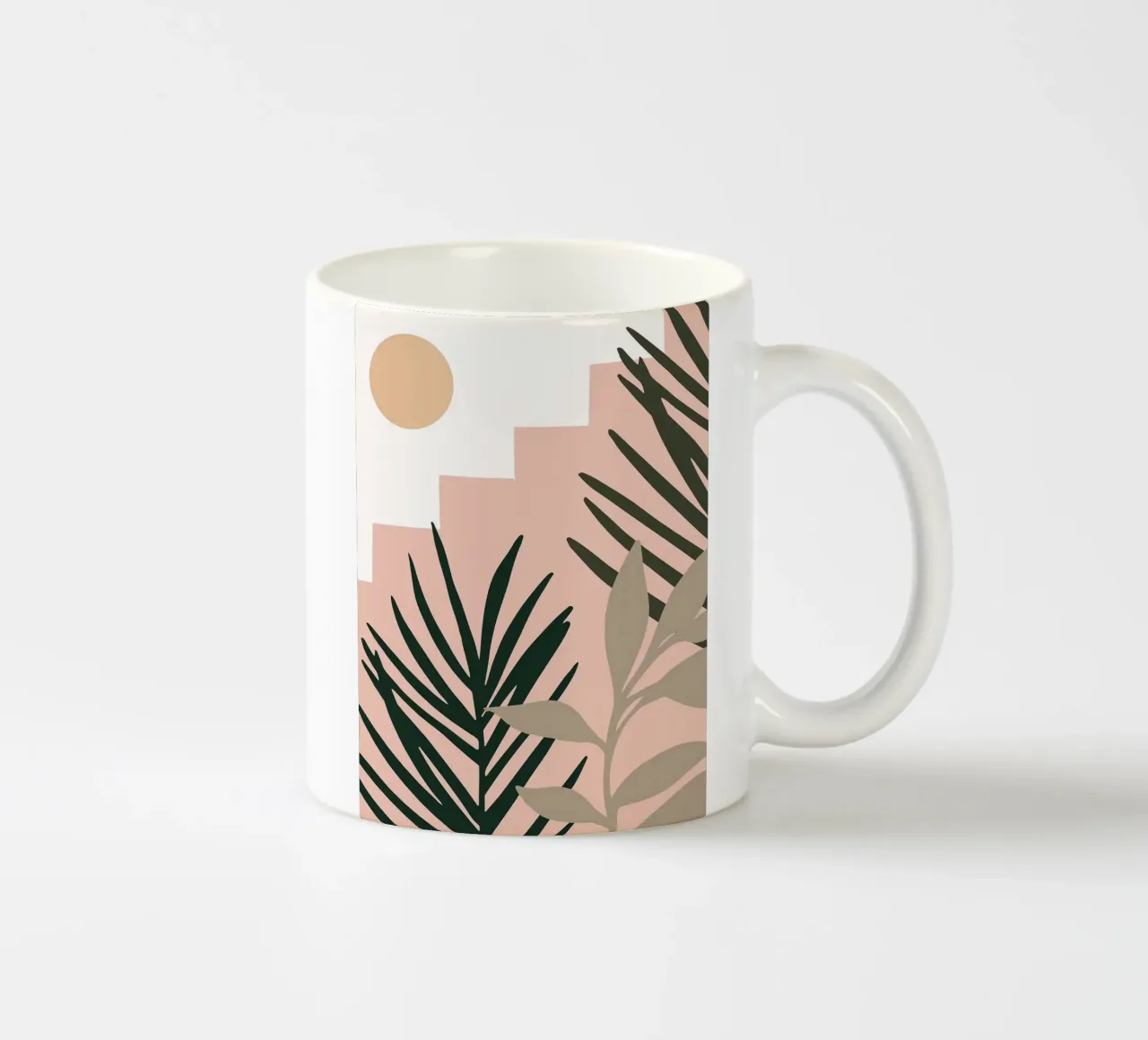 Arte botanica di metà secolo tazza in ceramica da BasicShopByBell