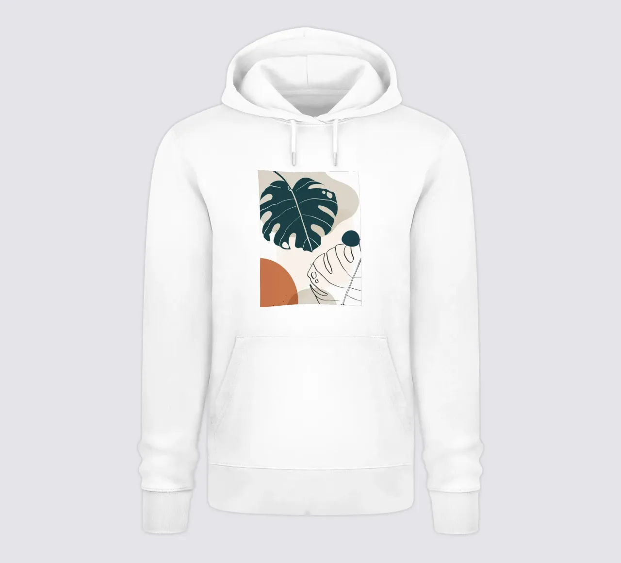Botanica tropicale minimal felpa con cappuccio da BasicShopByBell