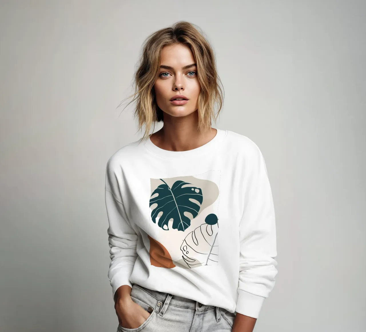 Botanica tropicale minimal felpa da BasicShopByBell