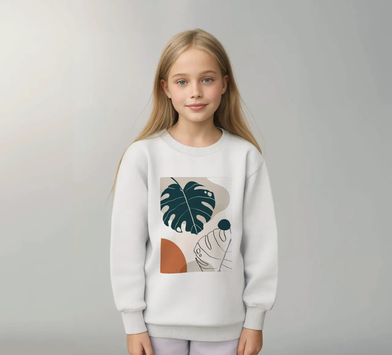 Botanica tropicale minimal felpa bambino da BasicShopByBell