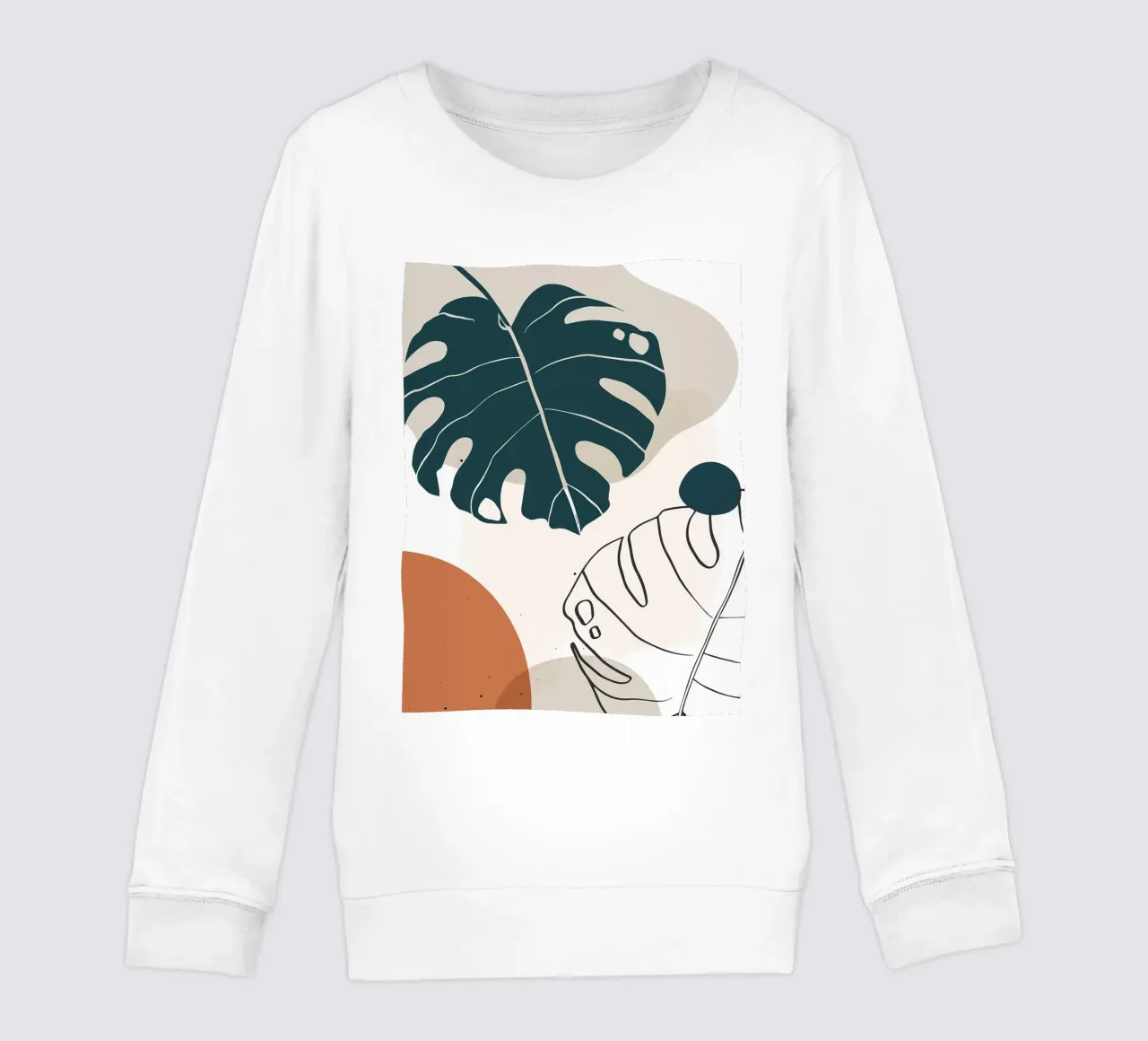 Botanica tropicale minimal felpa bambino da BasicShopByBell