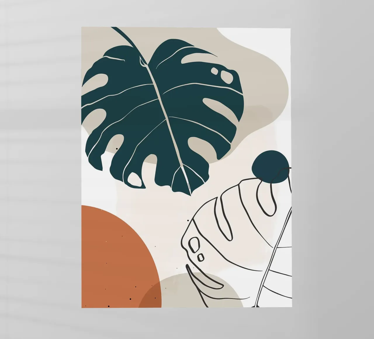 Botanica tropicale minimal pellicola backlit da BasicShopByBell