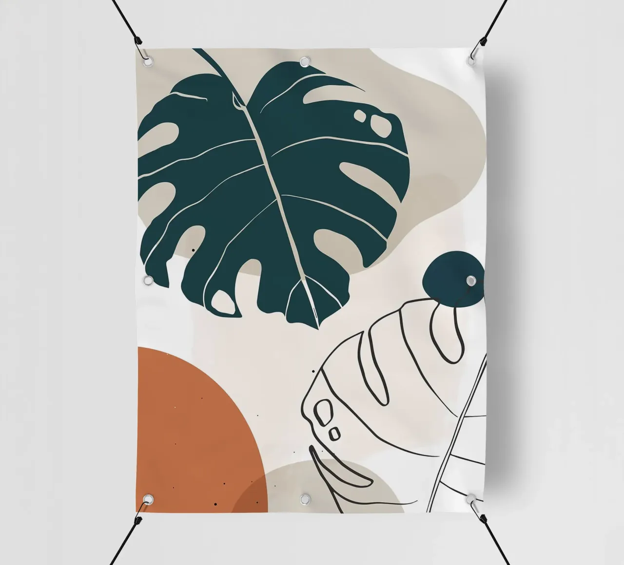 Botanica tropicale minimal telo in pvc da BasicShopByBell