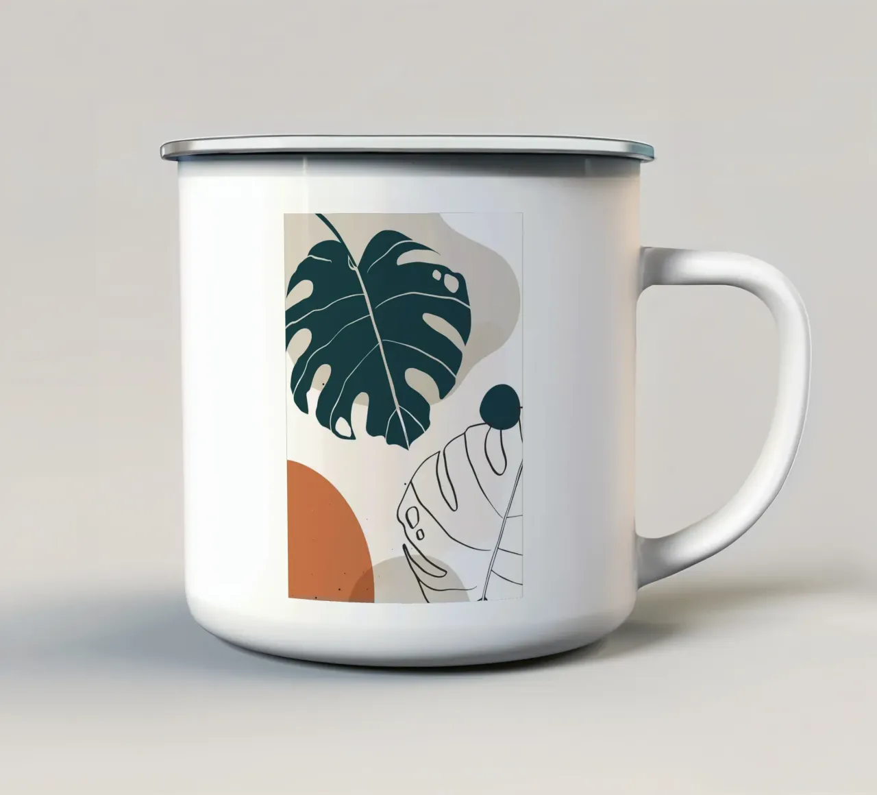 Botanica tropicale minimal tazza in smalto da BasicShopByBell