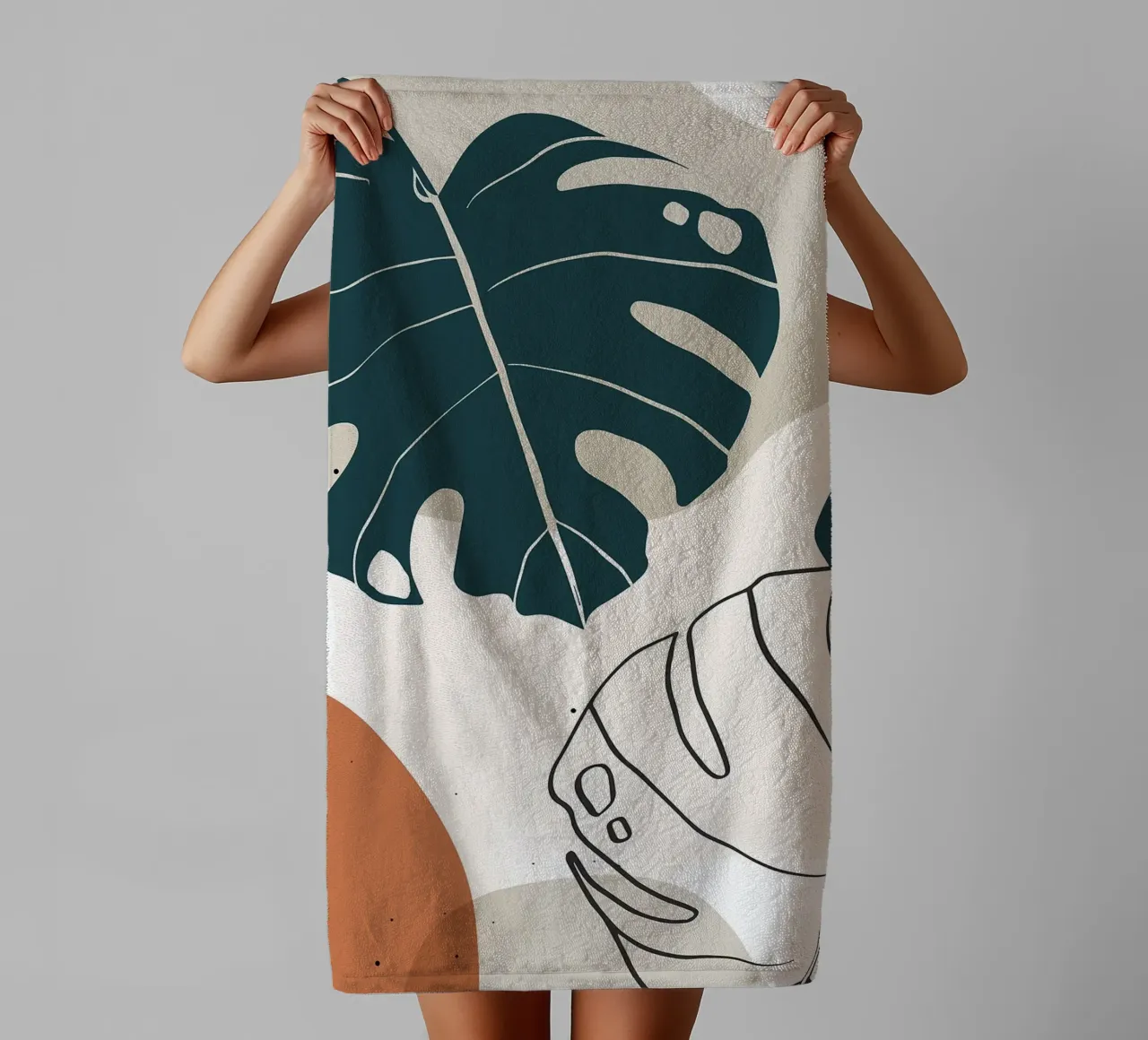 Botanica tropicale minimal asciugamano da bagno da BasicShopByBell