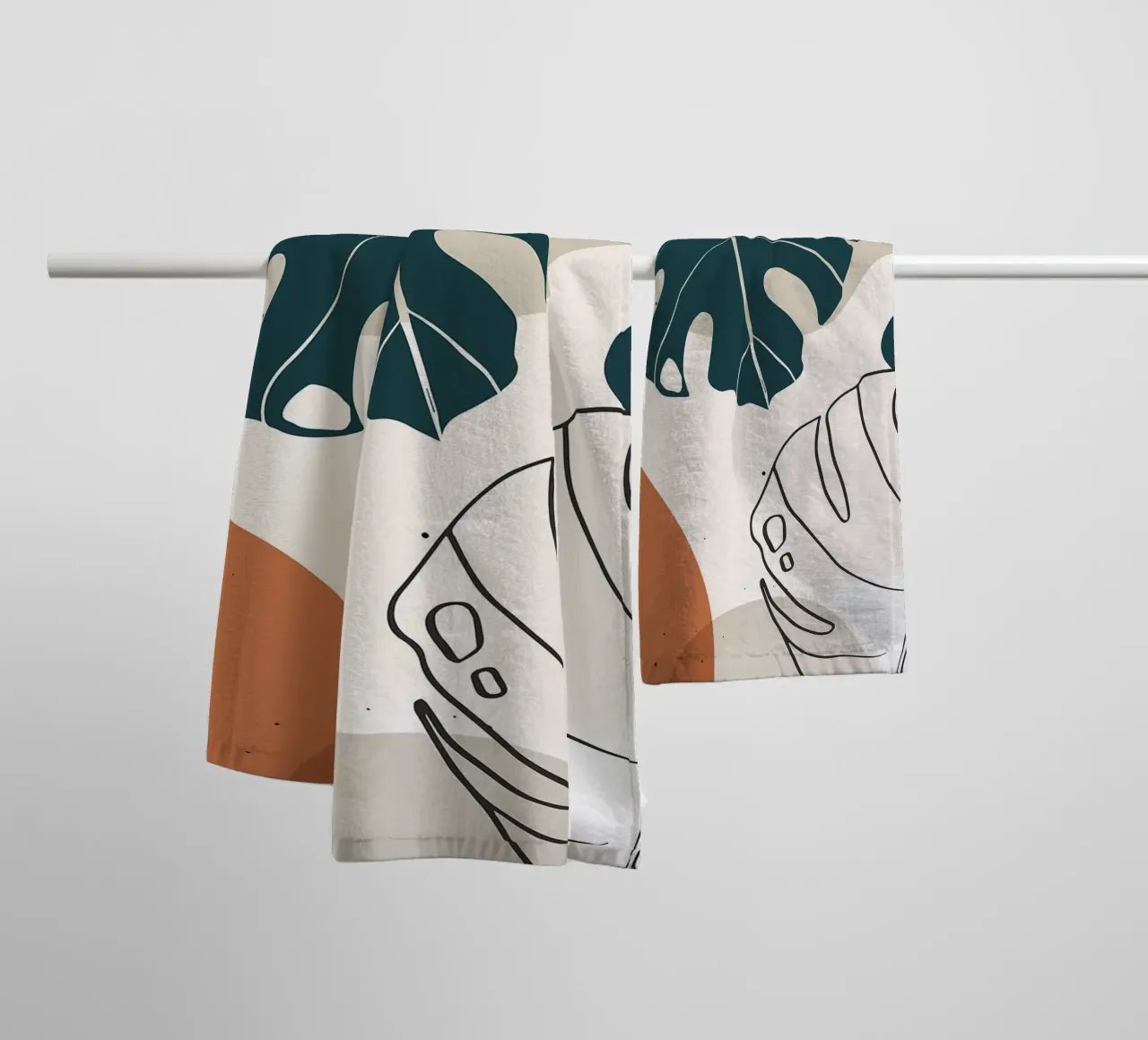 Botanica tropicale minimal asciugamano da bagno da BasicShopByBell