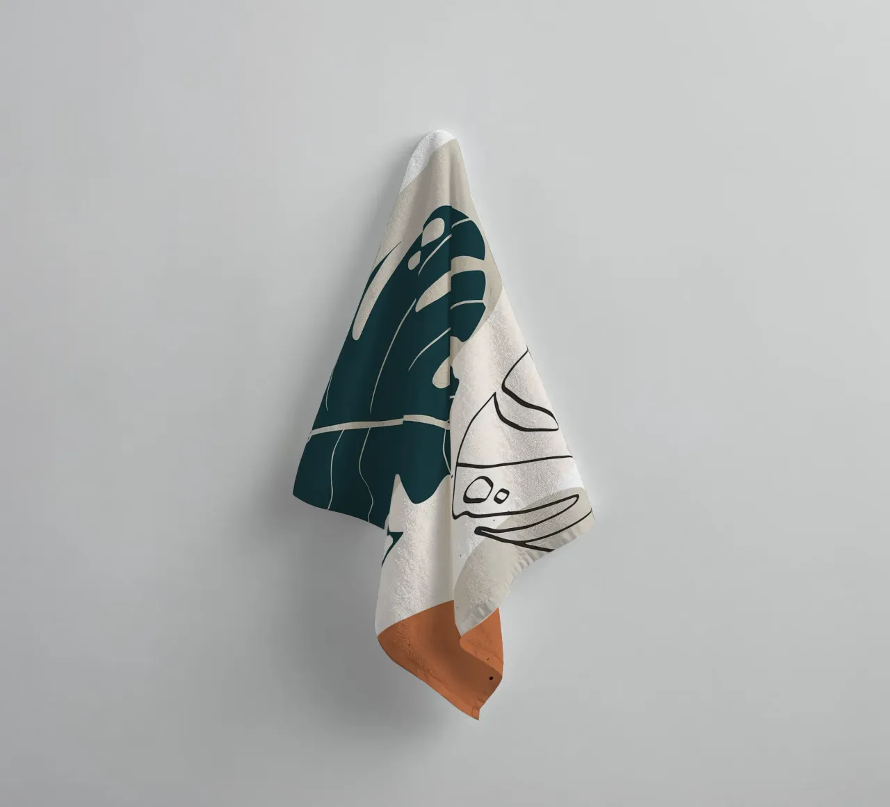 Botanica tropicale minimal asciugamano da bagno da BasicShopByBell