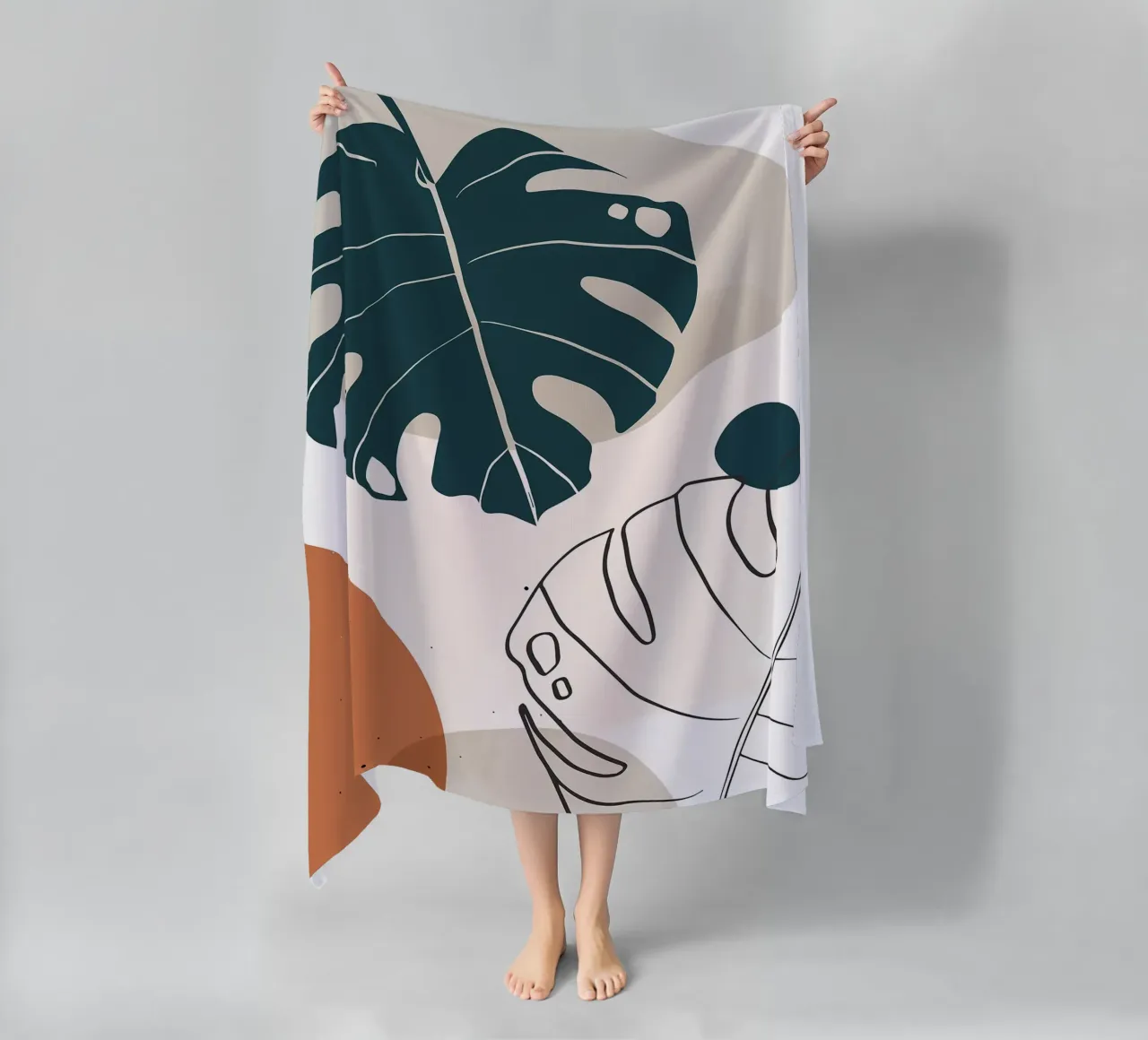 Botanica tropicale minimal telo mare da BasicShopByBell