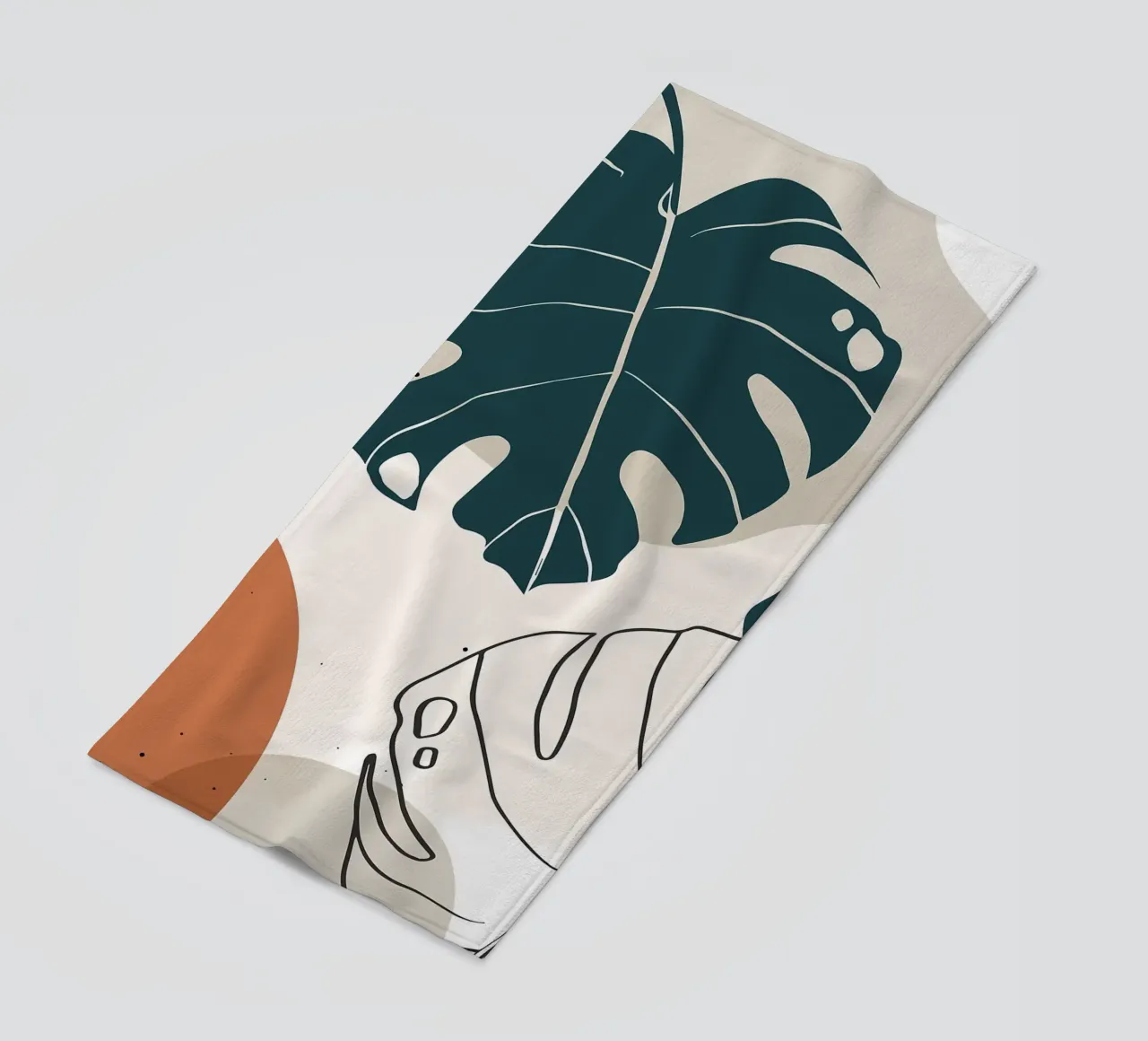 Botanica tropicale minimal telo mare da BasicShopByBell