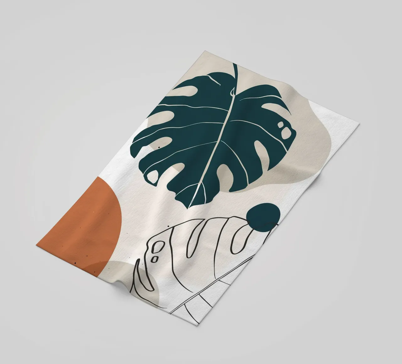 Botanica tropicale minimal telo mare da BasicShopByBell