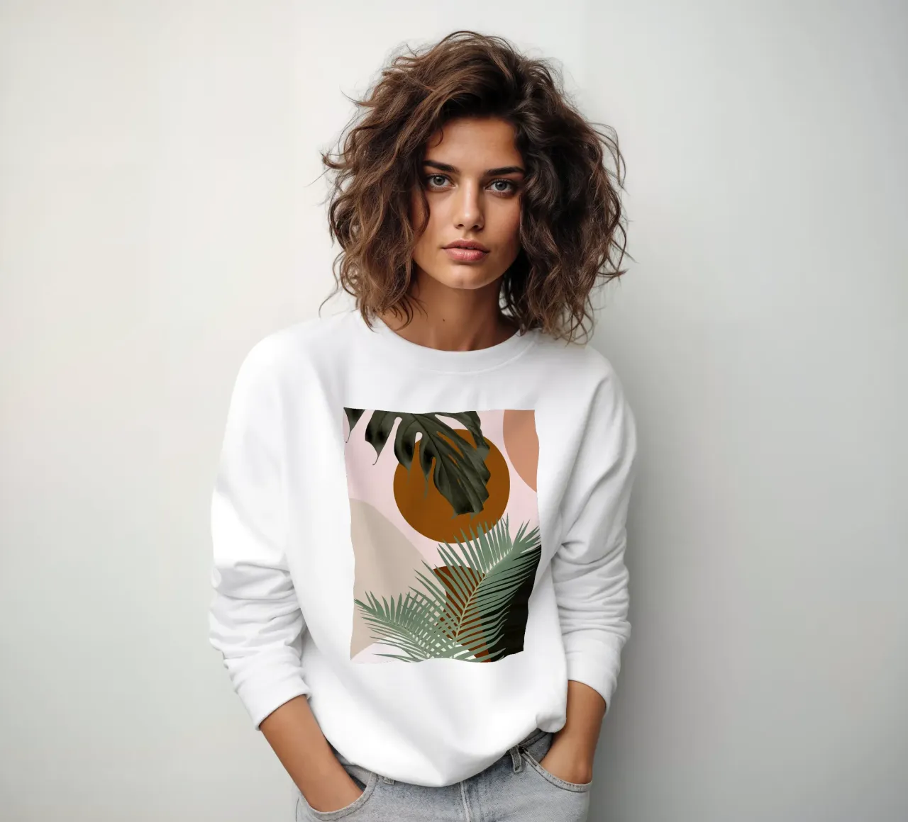 Finezza delle palme intrecciate felpa da BasicShopByBell
