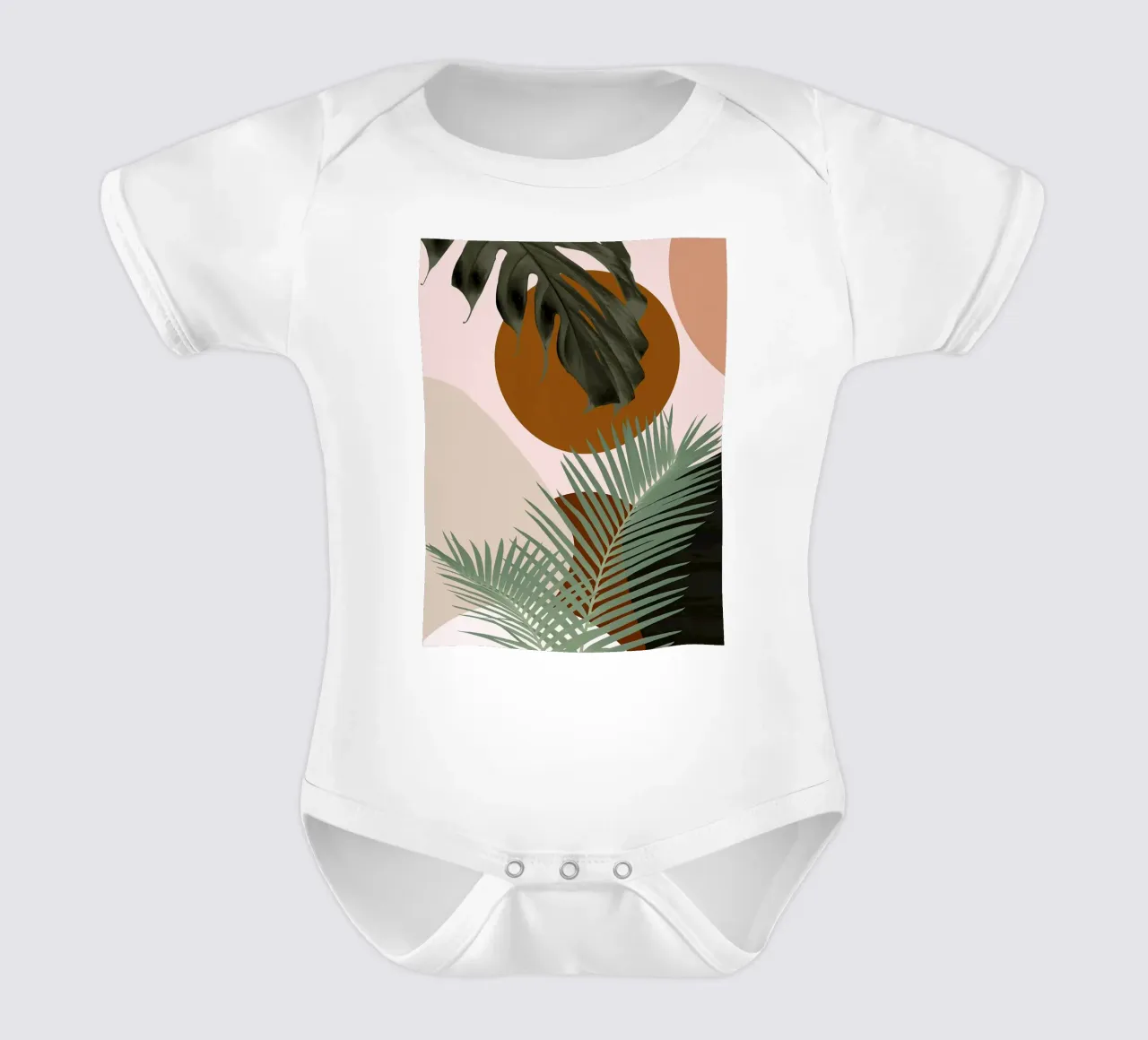 Finezza delle palme intrecciate body neonato maniche corte da BasicShopByBell