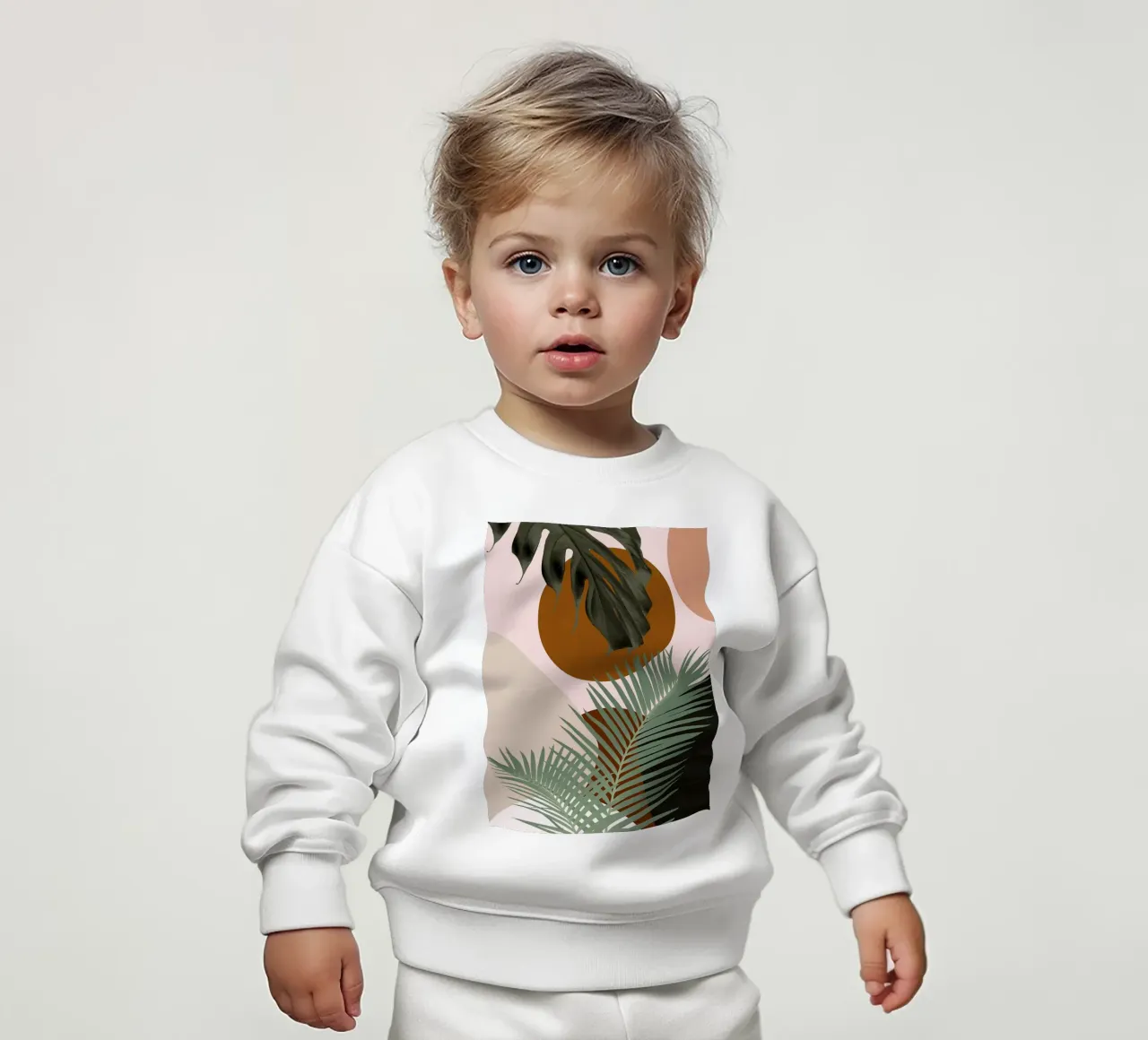 Finezza delle palme intrecciate felpa neonato da BasicShopByBell