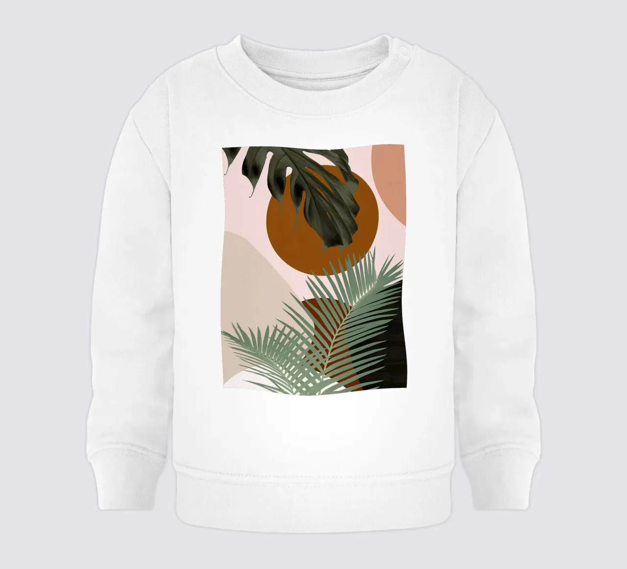 Finezza delle palme intrecciate felpa neonato da BasicShopByBell