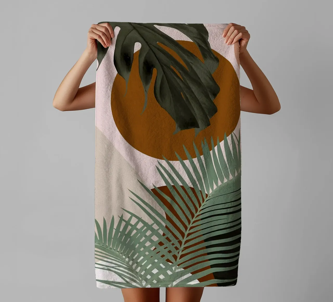 Finezza delle palme intrecciate asciugamano da bagno da BasicShopByBell