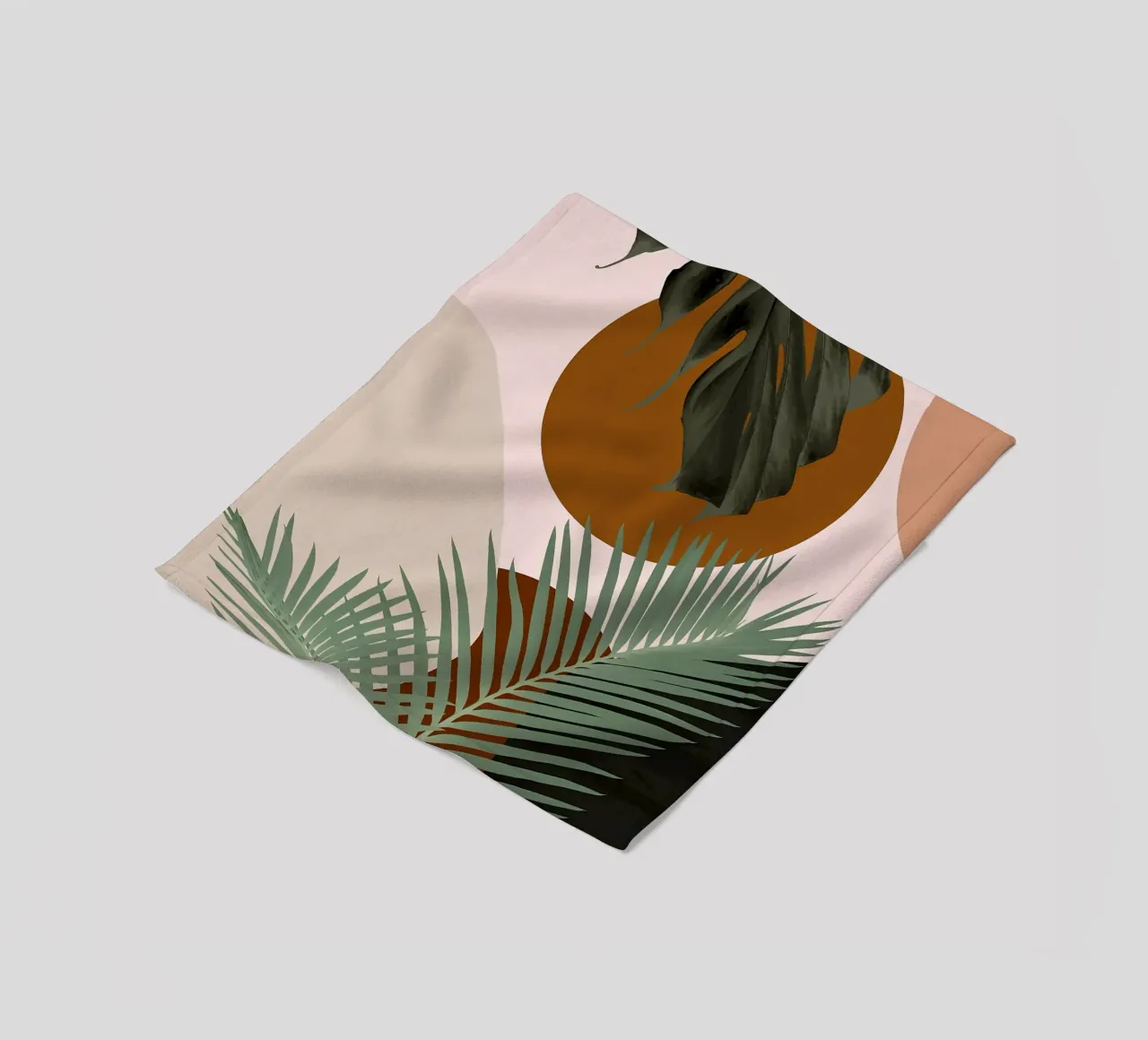Finezza delle palme intrecciate coperta in pile da BasicShopByBell