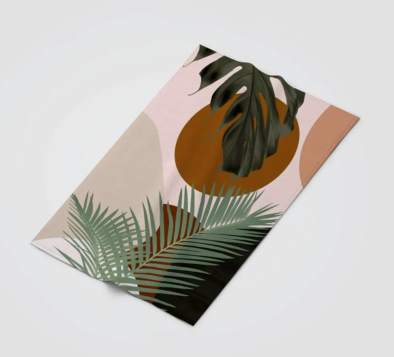 Finezza delle palme intrecciate coperta in pile da BasicShopByBell