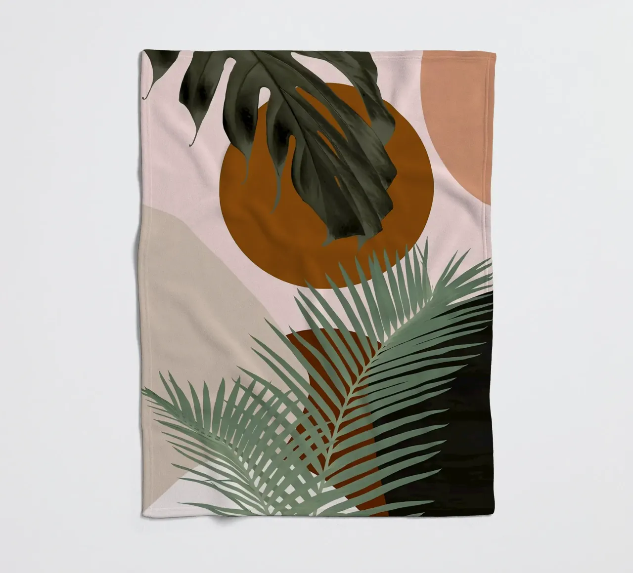 Finezza delle palme intrecciate coperta in pile da BasicShopByBell