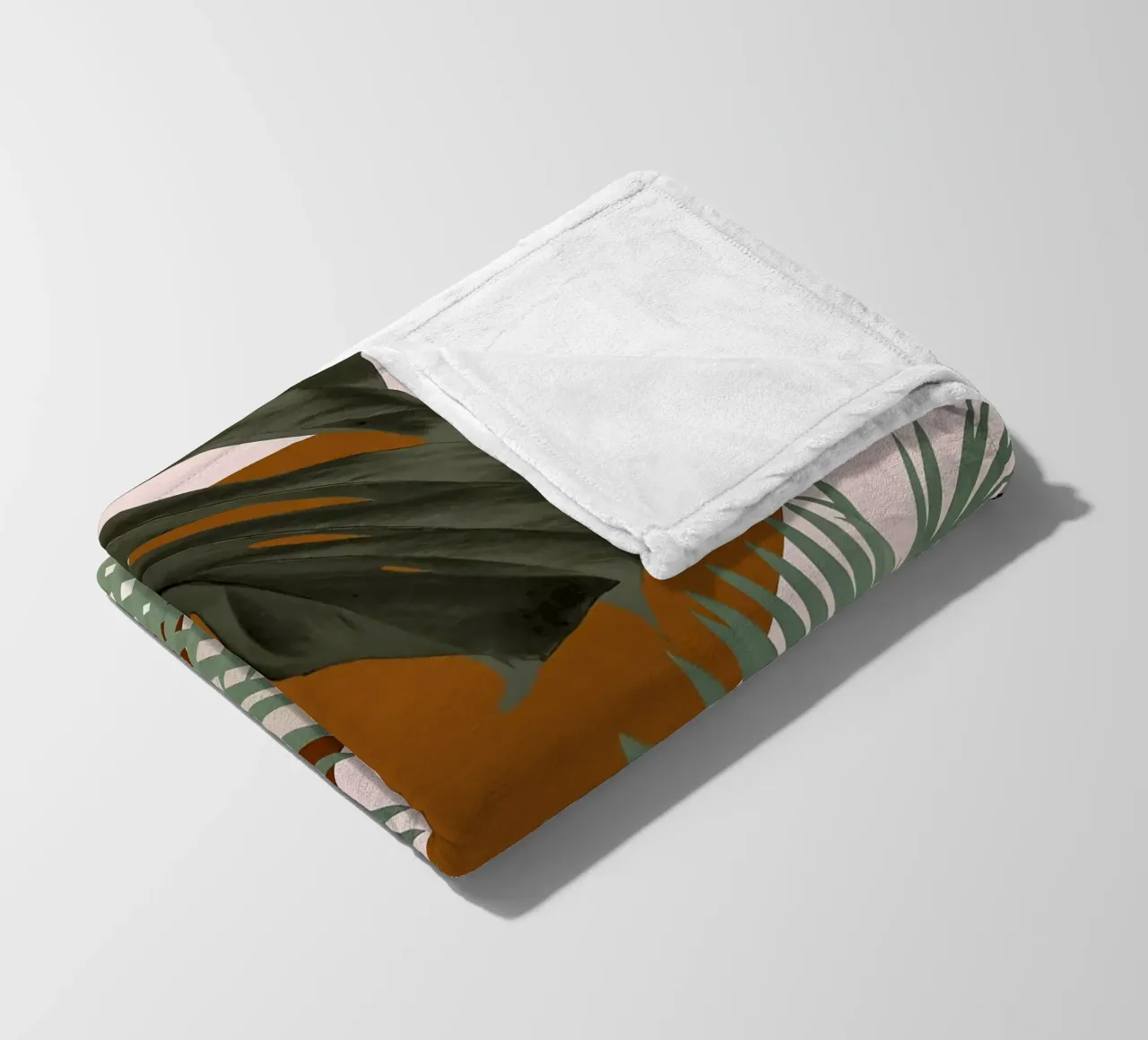 Finezza delle palme intrecciate coperta in pile da BasicShopByBell