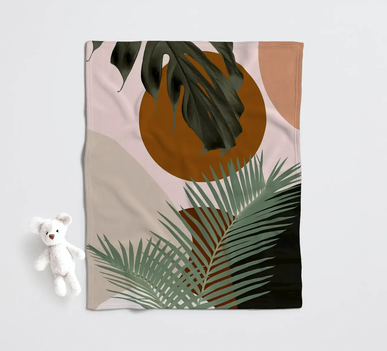 Finezza delle palme intrecciate coperta in pile da BasicShopByBell