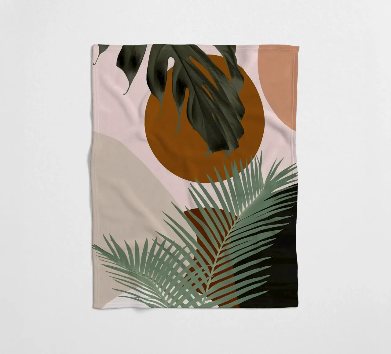 Finezza delle palme intrecciate coperta in pile da BasicShopByBell