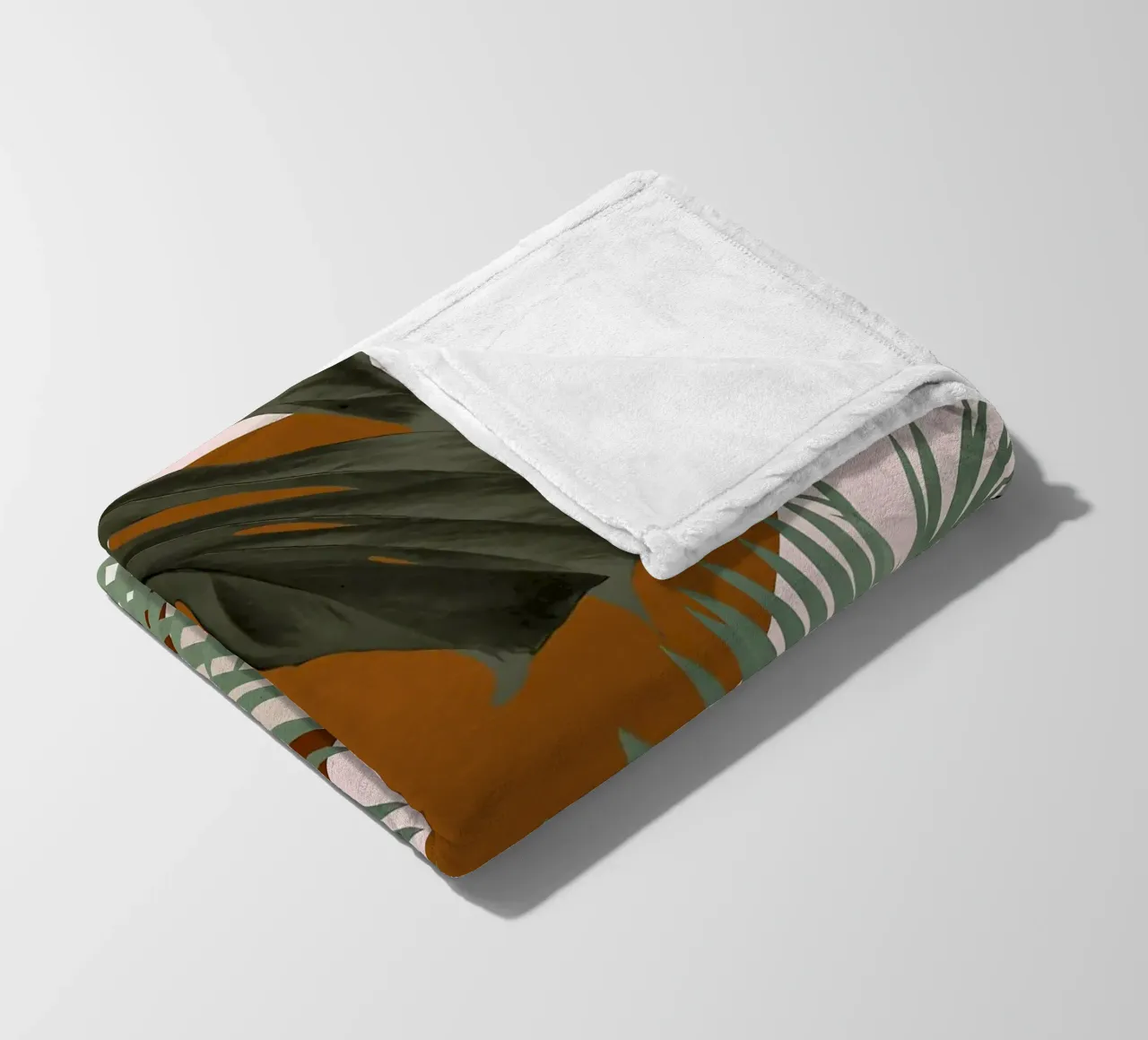 Finezza delle palme intrecciate coperta in pile da BasicShopByBell