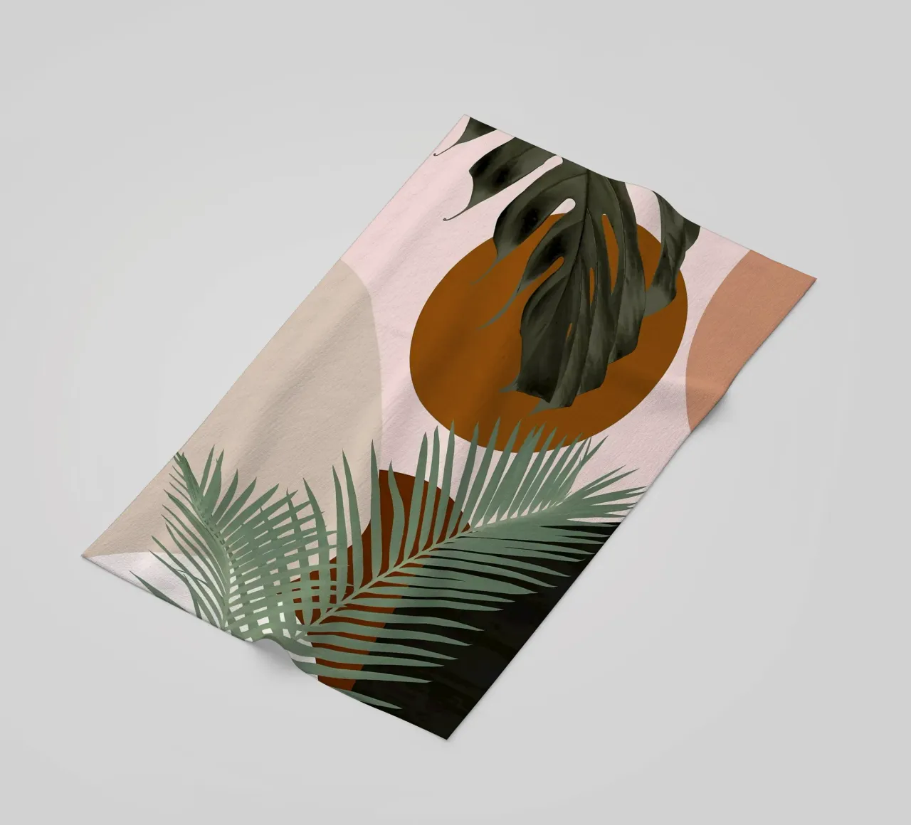 Finezza delle palme intrecciate telo mare da BasicShopByBell