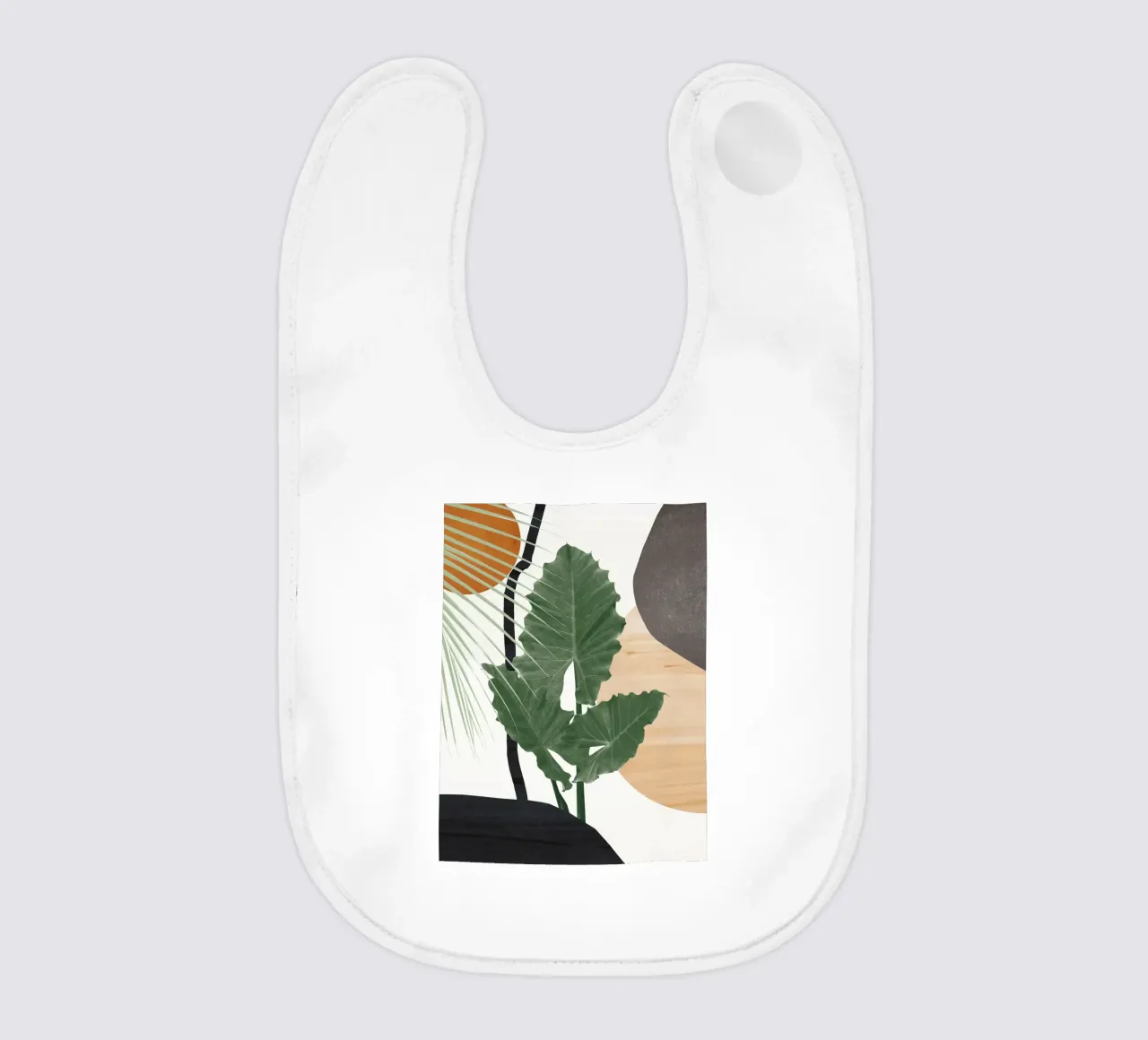 Foglie Finezza astratta bavaglino da BasicShopByBell