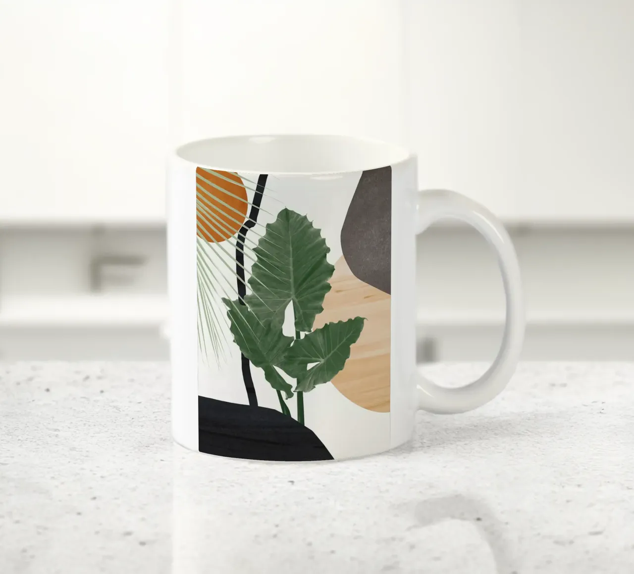 Foglie Finezza astratta tazza in ceramica da BasicShopByBell