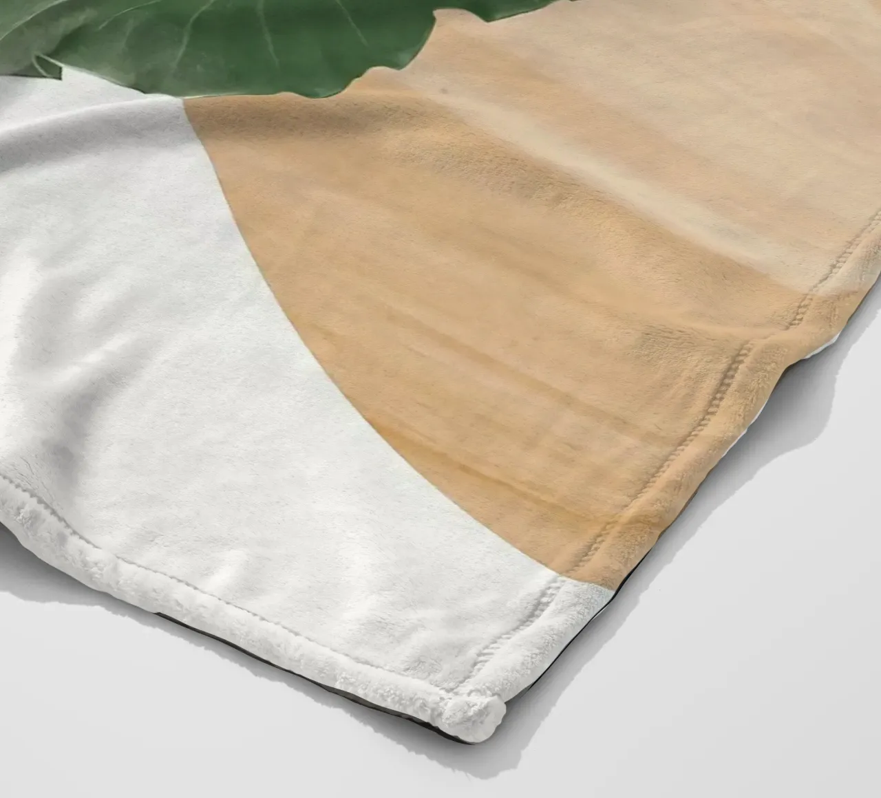 Foglie Finezza astratta coperta in pile da BasicShopByBell