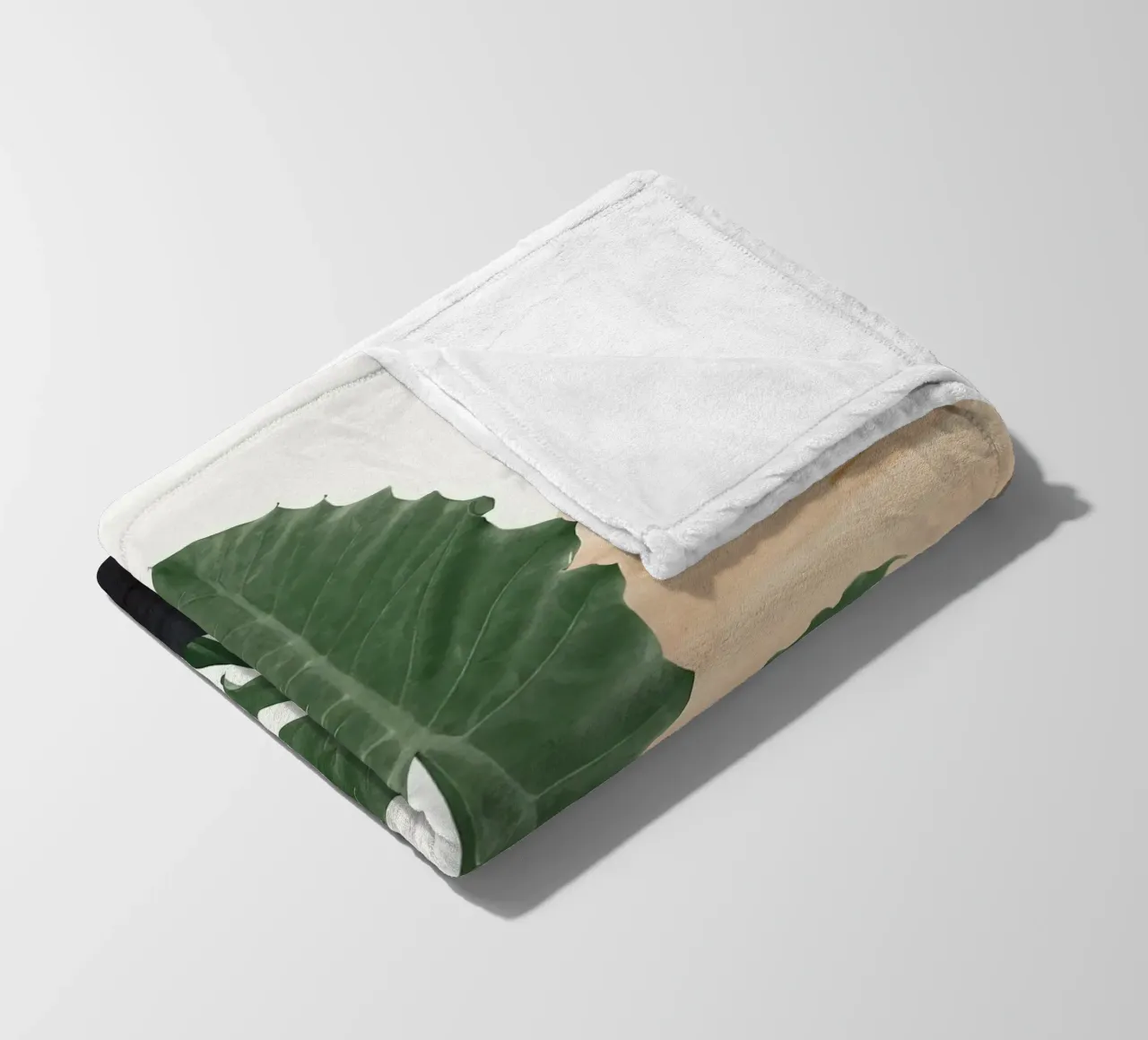 Foglie Finezza astratta coperta in pile da BasicShopByBell